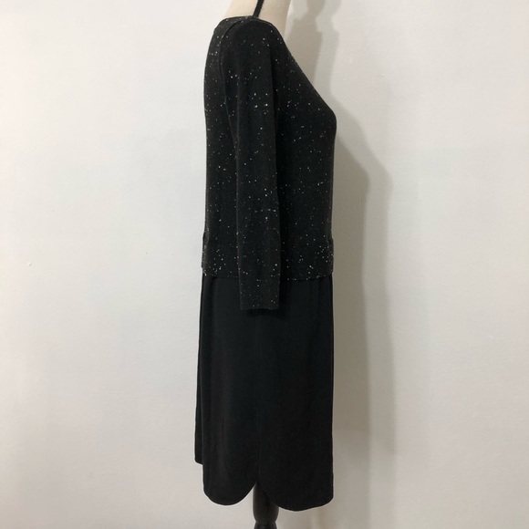 LOFT Black Long sleeve sweater Dress Size Small - Picture 2 of 9